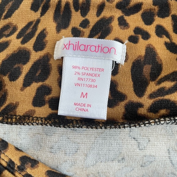 Xhilaration Tan and Black Animal Print Mini Skirt - Picture 5 of 5